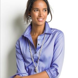 Banana Republic sateen fitted dress shirt